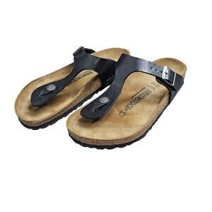 Birkenstock Gizeh Shoes Womens 6 EU37 Leather Sandals Comfortable Germany Boho